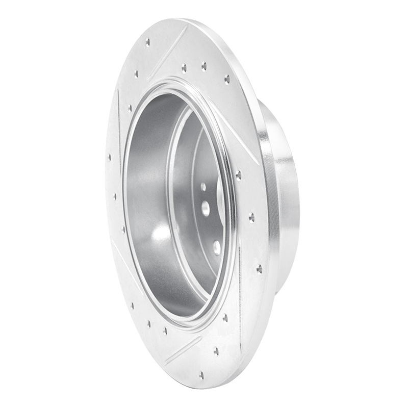 Picture of RNC Brake Rotor - Drill & Slot - R1 01-03 Acura CL Rear Right Drilled & Slotted Silver Brake Rotor rnc631-58017R