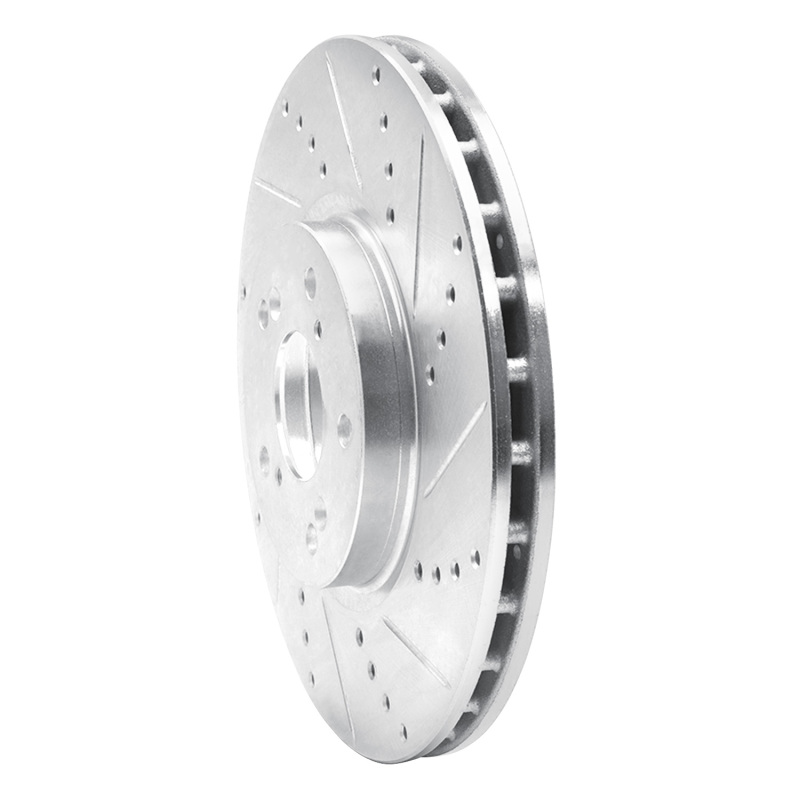 Picture of RNC Brake Rotor - Drill & Slot - R1 04-08 Acura TL Front Right Drilled & Slotted Silver Brake Rotor rnc631-58020R