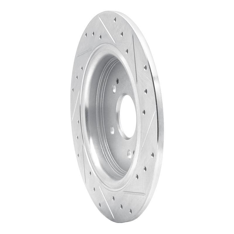 Picture of RNC Brake Rotor - Drill & Slot - R1 15-25 Acura TLX Rear Left Drilled & Slotted Silver Brake Rotor rnc631-58029L