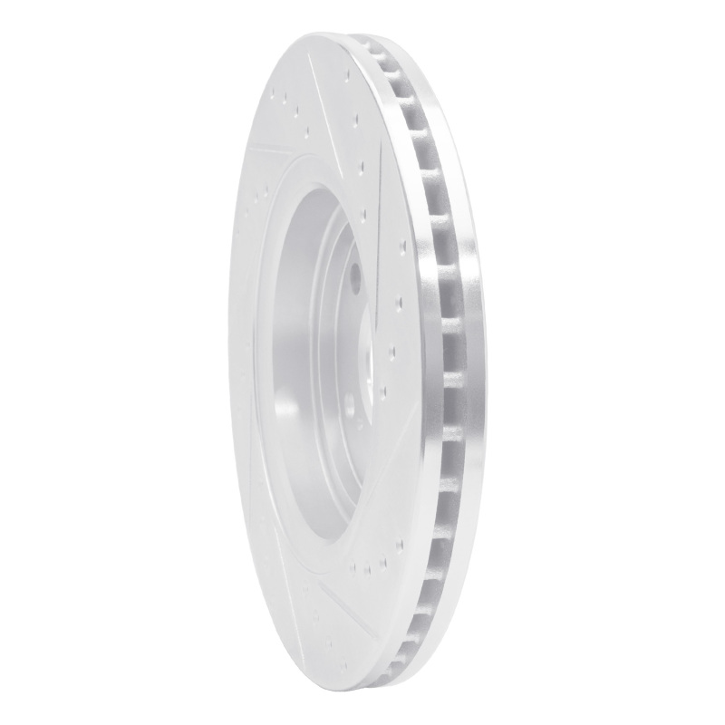 Picture of RNC Brake Rotor - Drill & Slot - R1 17-20 Acura MDX Front Right Drilled & Slotted Silver Brake Rotor rnc631-58031R