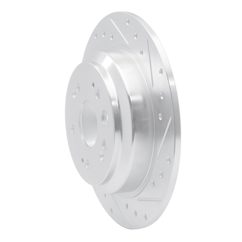 Picture of RNC Brake Rotor - Drill & Slot - R1 10-15 Honda Crosstour Rear Right Drilled & Slotted Silver Brake Rotor rnc631-59033R
