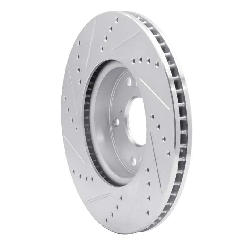 Picture of RNC Brake Rotor - Drill & Slot - R1 13-22 Honda Accord Sedan Front Right Drilled & Slotted Silver Brake Rotor rnc631-59039R