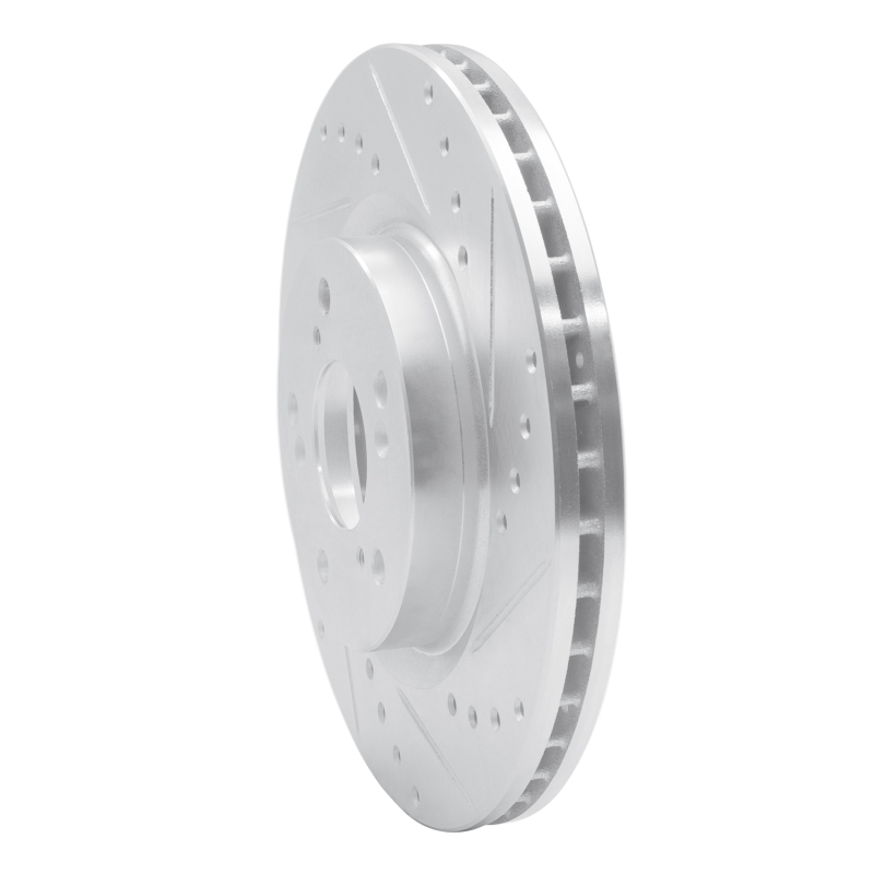 Picture of RNC Brake Rotor - Drill & Slot - R1 12-16 Honda CR-V Front Right Drilled & Slotted Silver Brake Rotor rnc631-59057R