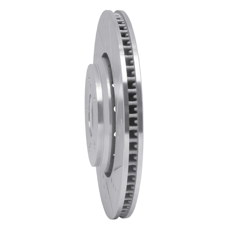 Picture of RNC Brake Rotor - Drill & Slot - R1 16-22 Acura ILX Front Right Drilled & Slotted Silver Brake Rotor rnc631-59063R