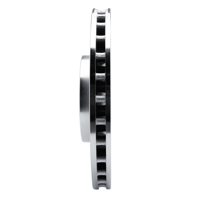 Picture of RNC Brake Rotor - Drill & Slot - R1 17-25 Acura Integra Front Left Drilled & Slotted Silver Brake Rotor rnc631-59065L