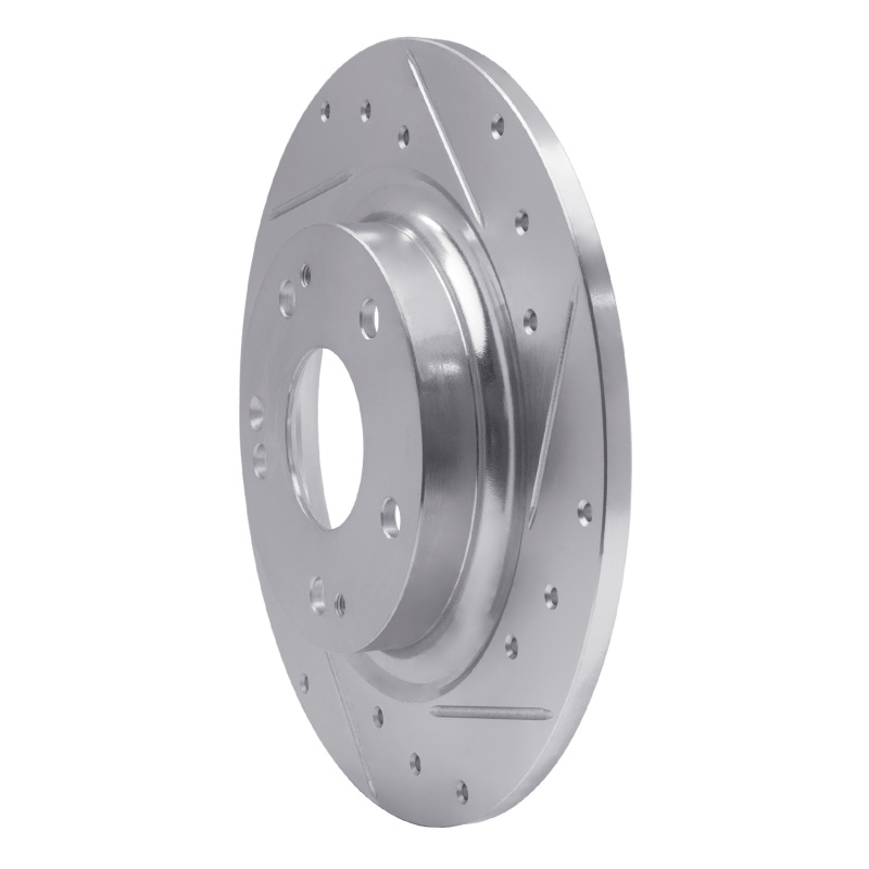 Picture of RNC Brake Rotor - Drill & Slot - R1 17-20 Honda Civic Coupe Rear Right Drilled & Slotted Silver Brake Rotor rnc631-59068R