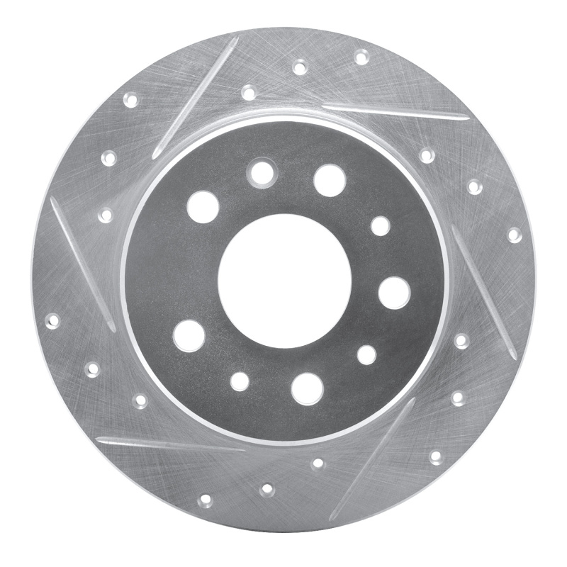 Picture of RNC Brake Rotor - Drill & Slot - R1 61-91 Mercedes-Benz 230 Rear Left Drilled & Slotted Silver Brake Rotor rnc631-63003L