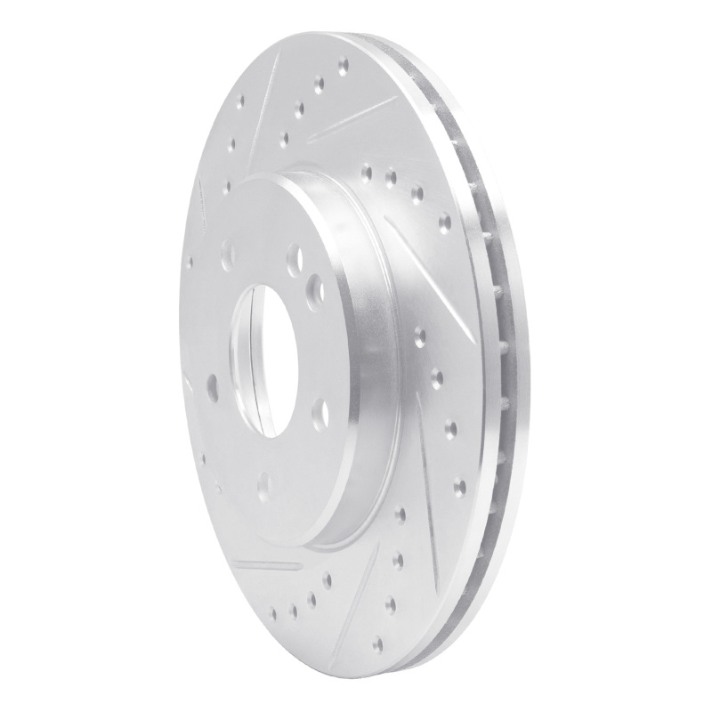 Picture of RNC Brake Rotor - Drill & Slot - R1 94-97 Mercedes-Benz C280 Front Left Drilled & Slotted Silver Brake Rotor rnc631-63000L