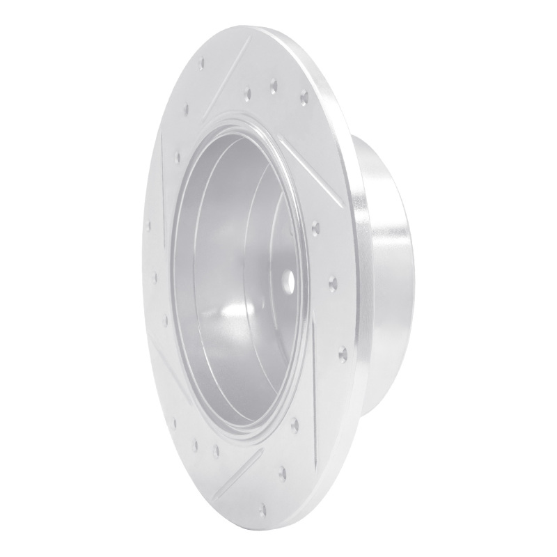 Picture of RNC Brake Rotor - Drill & Slot - R1 61-91 Mercedes-Benz 220D Rear Right Drilled & Slotted Silver Brake Rotor rnc631-63003R