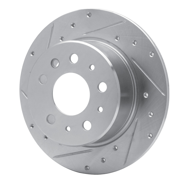 Picture of RNC Brake Rotor - Drill & Slot - R1 61-91 Mercedes-Benz 230 Rear Left Drilled & Slotted Silver Brake Rotor rnc631-63003L