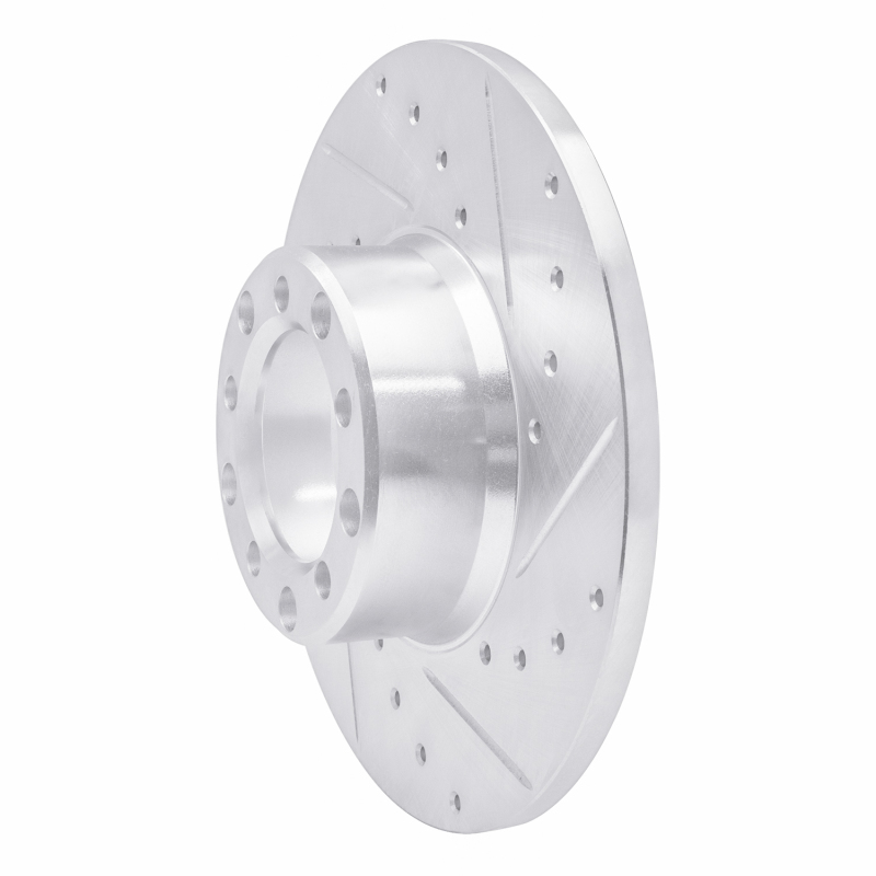 Picture of RNC Brake Rotor - Drill & Slot - R1 73-85 Mercedes-Benz 300D Front Right Drilled & Slotted Silver Brake Rotor rnc631-63006R