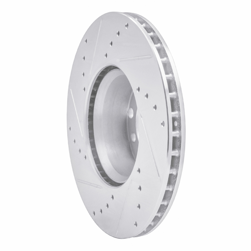 Picture of RNC Brake Rotor - Drill & Slot - R1 79-85 Mercedes-Benz 300SD Front Right Drilled & Slotted Silver Brake Rotor rnc631-63008R