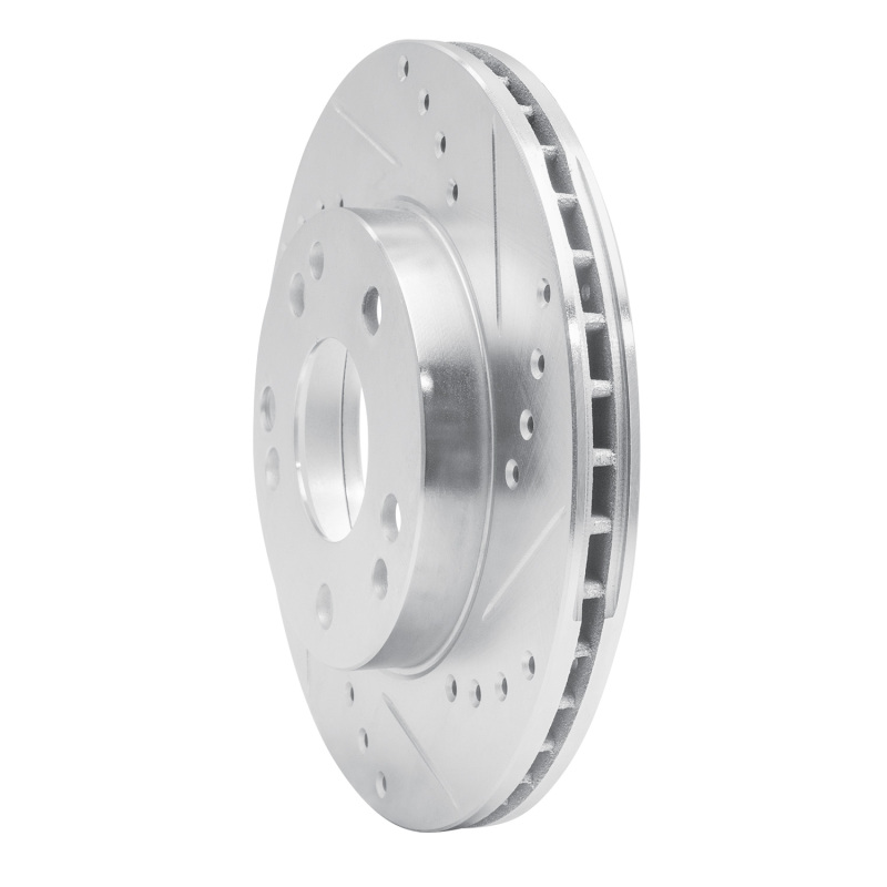 Picture of RNC Brake Rotor - Drill & Slot - R1 87-93 Mercedes-Benz 190E Front Right Drilled & Slotted Silver Brake Rotor rnc631-63012R