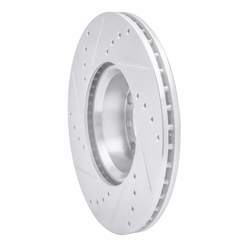 Picture of RNC Brake Rotor - Drill & Slot - R1 72-74 Mercedes-Benz 350SL Front Right Drilled & Slotted Silver Brake Rotor rnc631-63010R