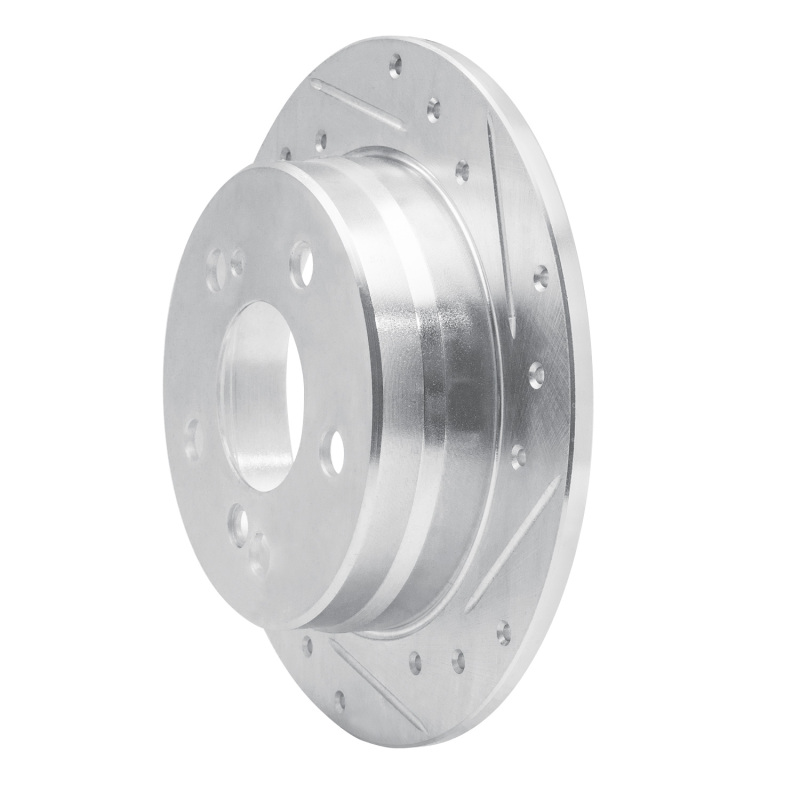 Picture of RNC Brake Rotor - Drill & Slot - R1 83-95 Mercedes-Benz 300CE Rear Right Drilled & Slotted Silver Brake Rotor rnc631-63015R