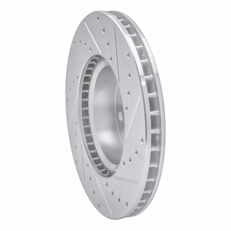 Picture of RNC Brake Rotor - Drill & Slot - R1 85-91 Mercedes-Benz 300SD Front Left Drilled & Slotted Silver Brake Rotor rnc631-63017L