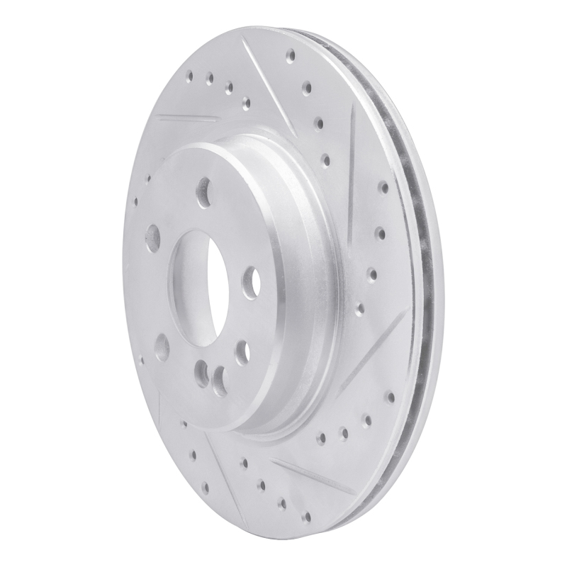 Picture of RNC Brake Rotor - Drill & Slot - R1 92-99 Mercedes-Benz 500SEL Rear Right Drilled & Slotted Silver Brake Rotor rnc631-63024R