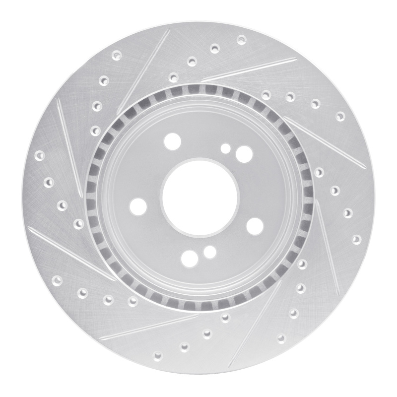 Picture of RNC Brake Rotor - Drill & Slot - R1 93-02 Mercedes-Benz SL500 Rear Right Drilled & Slotted Silver Brake Rotor rnc631-63030R