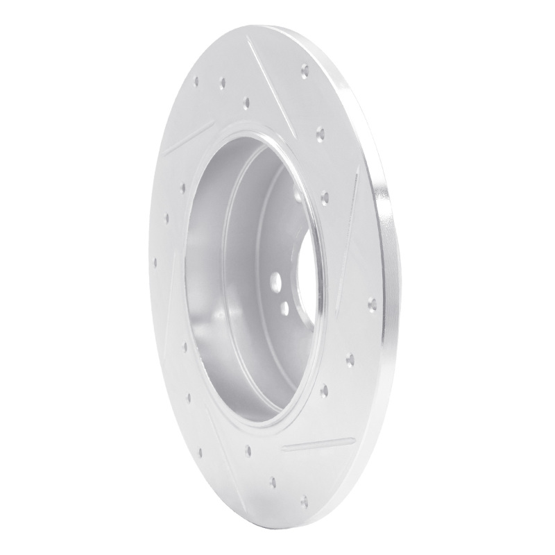 Picture of RNC Brake Rotor - Drill & Slot - R1 94-11 Mercedes-Benz C230 Rear Left Drilled & Slotted Silver Brake Rotor rnc631-63032L