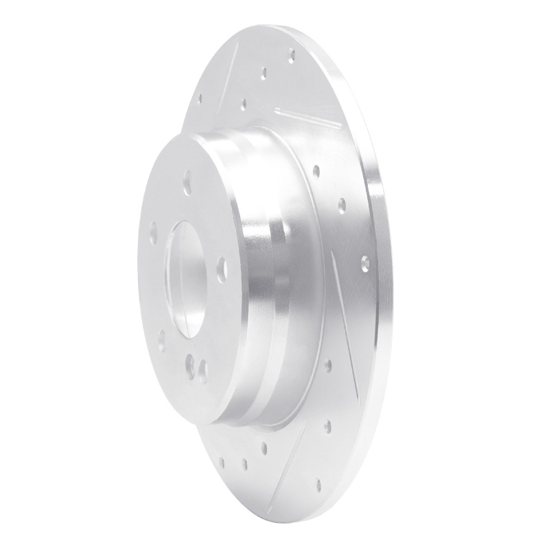 Picture of RNC Brake Rotor - Drill & Slot - R1 94-11 Mercedes-Benz C230 Rear Left Drilled & Slotted Silver Brake Rotor rnc631-63032L