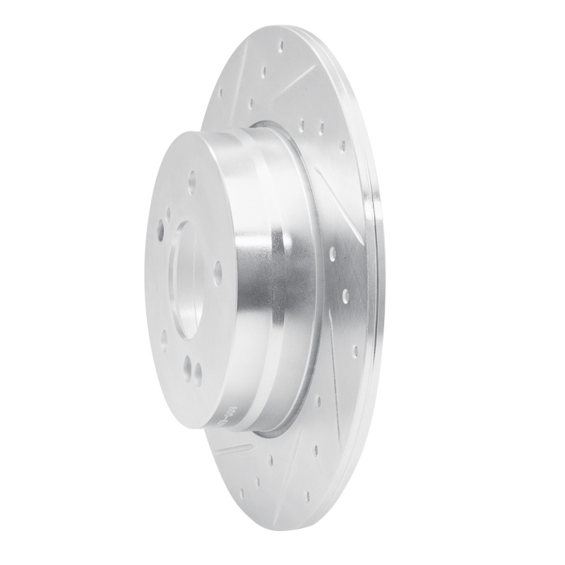Picture of RNC Brake Rotor - Drill & Slot - R1 96-98 Mercedes-Benz SL320 Rear Left Drilled & Slotted Silver Brake Rotor rnc631-63035L