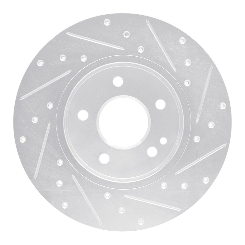 Picture of RNC Brake Rotor - Drill & Slot - R1 97-98 Mercedes-Benz C230 Front Left Drilled & Slotted Silver Brake Rotor rnc631-63036L