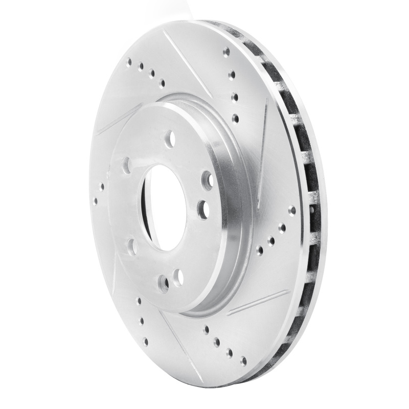 Picture of RNC Brake Rotor - Drill & Slot - R1 96-15 Mercedes-Benz SLK230 Front Right Drilled & Slotted Silver Brake Rotor rnc631-63047R
