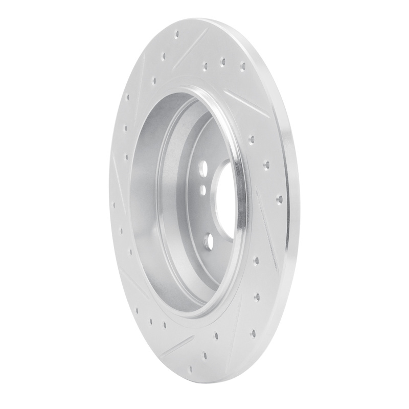 Picture of RNC Brake Rotor - Drill & Slot - R1 03-06 Mercedes-Benz S350 Rear Right Drilled & Slotted Silver Brake Rotor rnc631-63060R
