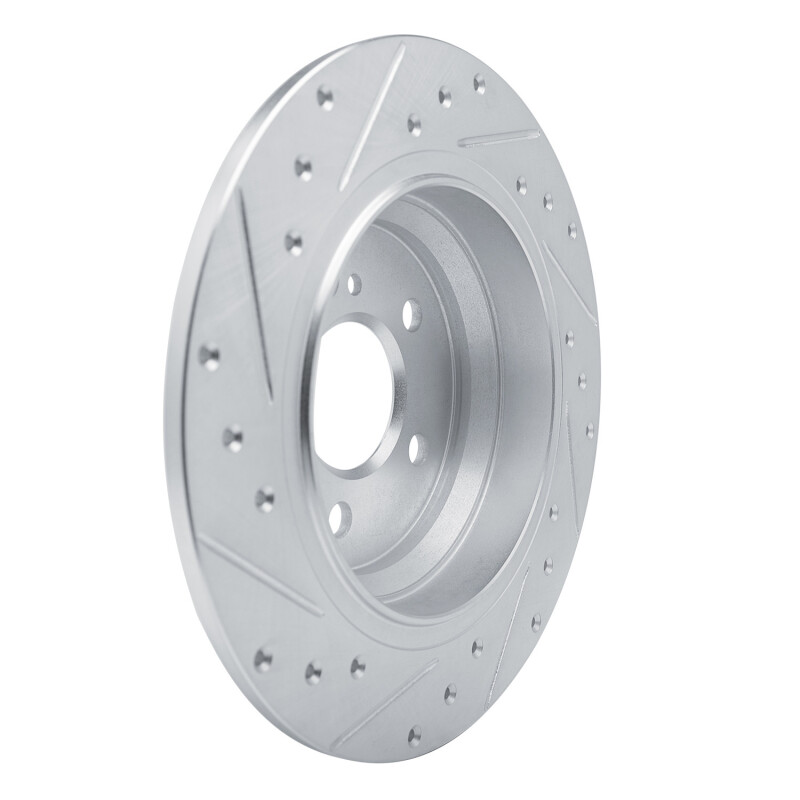 Picture of RNC Brake Rotor - Drill & Slot - R1 03-06 Mercedes-Benz SL500 Rear Right Drilled & Slotted Silver Brake Rotor rnc631-63071R