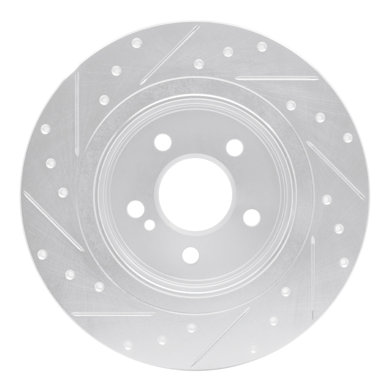 Picture of RNC Brake Rotor - Drill & Slot - R1 08-15 Mercedes-Benz C250 Rear Right Drilled & Slotted Silver Brake Rotor rnc631-63086R