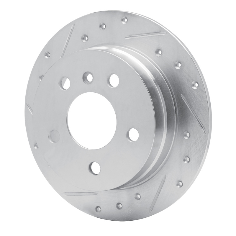 Picture of RNC Brake Rotor - Drill & Slot - R1 06-11 Mercedes-Benz B200 Rear Left Drilled & Slotted Silver Brake Rotor rnc631-63087L