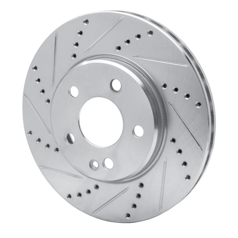 Picture of RNC Brake Rotor - Drill & Slot - R1 06-11 Mercedes-Benz B200 Front Left Drilled & Slotted Silver Brake Rotor rnc631-63088L
