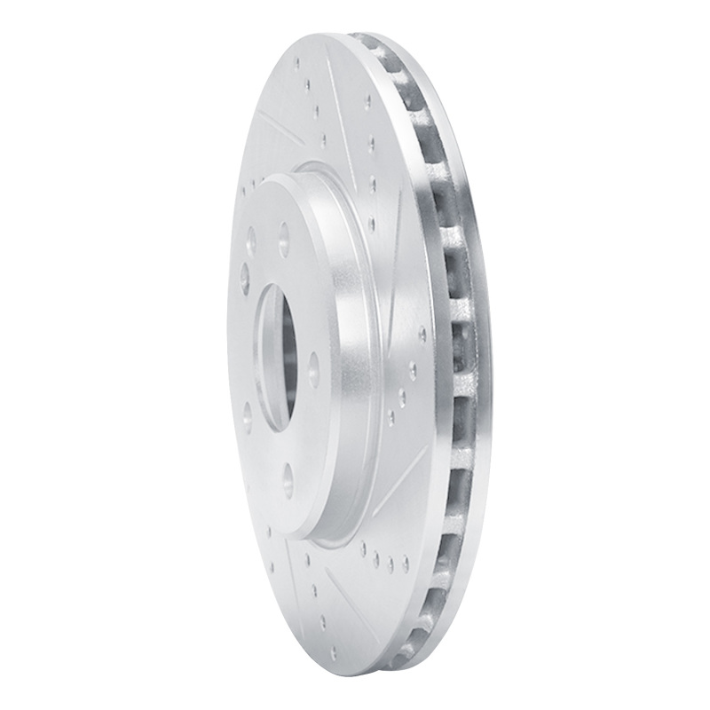 Picture of RNC Brake Rotor - Drill & Slot - R1 06-11 Mercedes-Benz B200 Front Right Drilled & Slotted Silver Brake Rotor rnc631-63088R