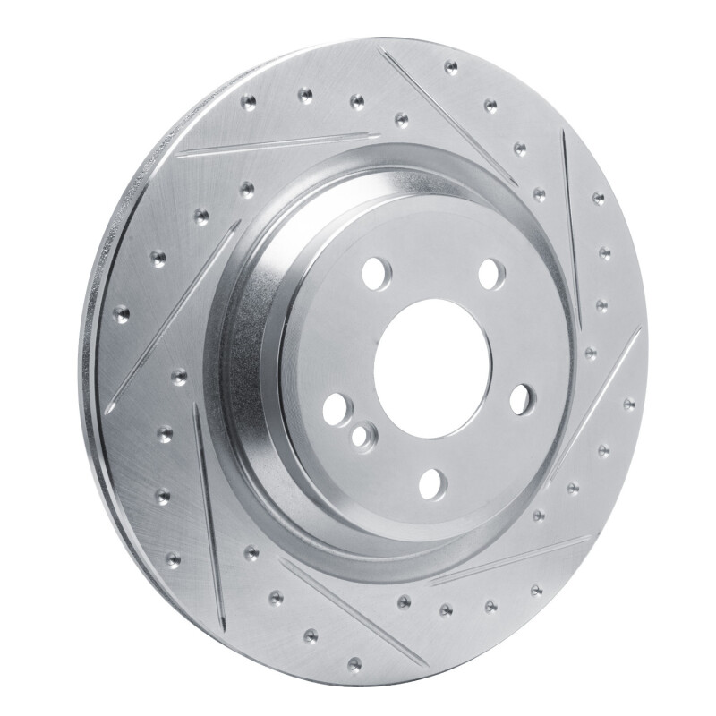 Picture of RNC Brake Rotor - Drill & Slot - R1 13-20 Mercedes-Benz SL400 Rear Right Drilled & Slotted Silver Brake Rotor rnc631-63102R