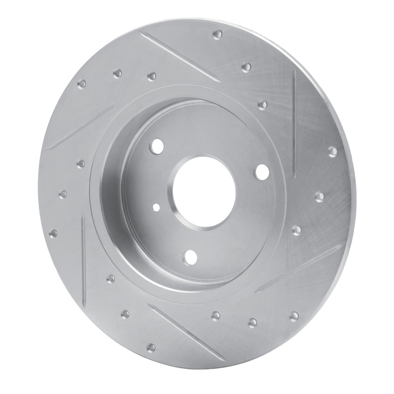 Picture of RNC Brake Rotor - Drill & Slot - R1 05-16 Smart Fortwo Front Left Drilled & Slotted Silver Brake Rotor rnc631-63090L