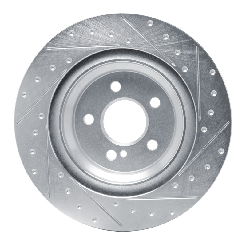 Picture of RNC Brake Rotor - Drill & Slot - R1 13-20 Mercedes-Benz SL550 Rear Left Drilled & Slotted Silver Brake Rotor rnc631-63102L