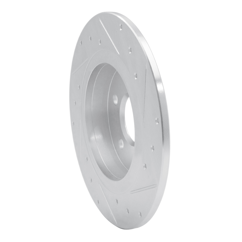 Picture of RNC Brake Rotor - Drill & Slot - R1 14-20 Infiniti QX30 Rear Left Drilled & Slotted Silver Brake Rotor rnc631-63107L