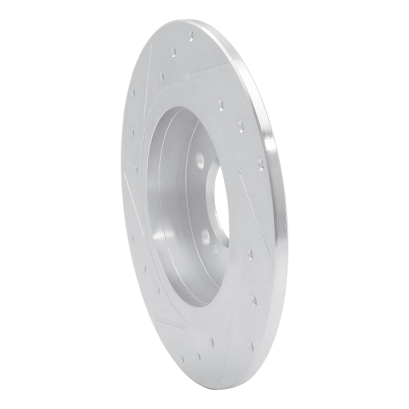 Picture of RNC Brake Rotor - Drill & Slot - R1 14-20 Infiniti QX30 Rear Right Drilled & Slotted Silver Brake Rotor rnc631-63107R