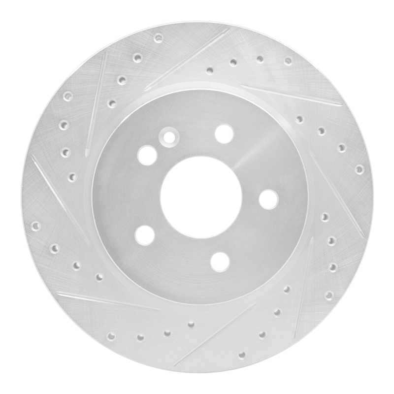 Picture of RNC Brake Rotor - Drill & Slot - R1 98-05 Mercedes-Benz ML320 Front Left Drilled & Slotted Silver Brake Rotor rnc631-63122L