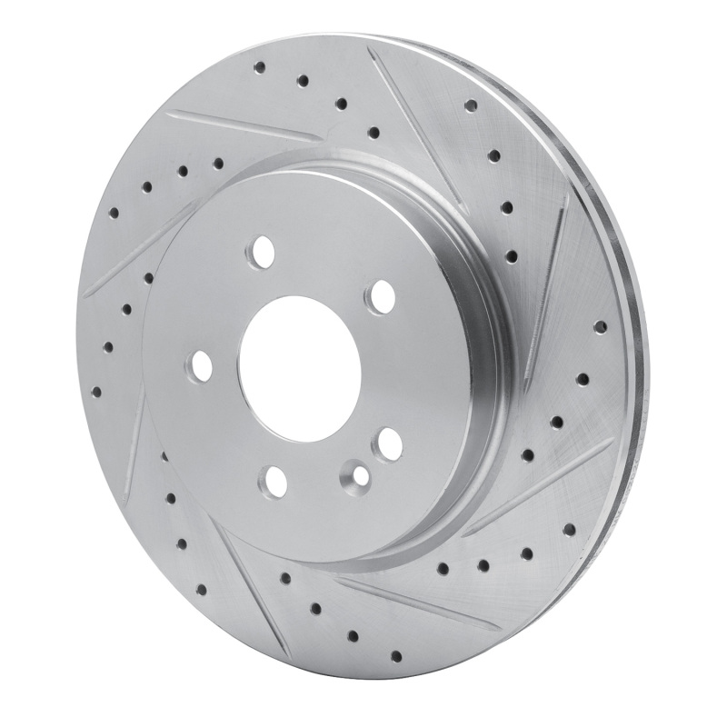 Picture of RNC Brake Rotor - Drill & Slot - R1 98-05 Mercedes-Benz ML430 Front Right Drilled & Slotted Silver Brake Rotor rnc631-63122R