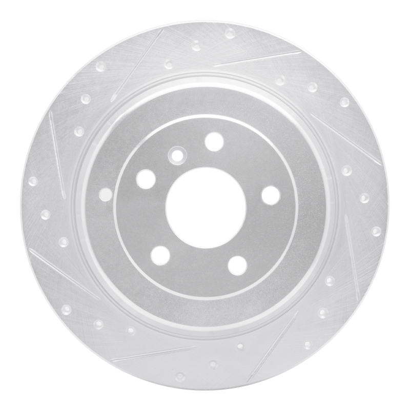 Picture of RNC Brake Rotor - Drill & Slot - R1 06-12 Mercedes-Benz R500 Rear Left Drilled & Slotted Silver Brake Rotor rnc631-63129L