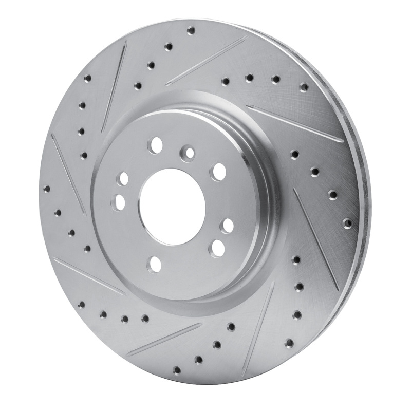 Picture of RNC Brake Rotor - Drill & Slot - R1 06-12 Mercedes-Benz ML350 Front Left Drilled & Slotted Silver Brake Rotor rnc631-63128L