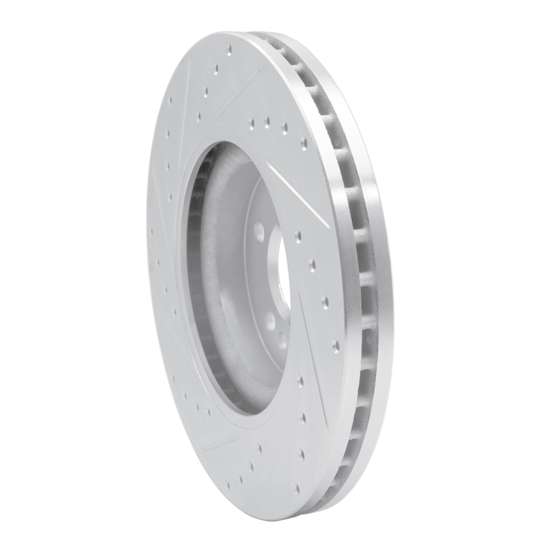 Picture of RNC Brake Rotor - Drill & Slot - R1 06-12 Mercedes-Benz ML500 (USA/Canada) Front Right Drilled & Slotted Silver Brake Rotor rnc631-63128R