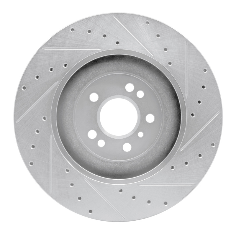 Picture of RNC Brake Rotor - Drill & Slot - R1 06-12 Mercedes-Benz ML550 Front Left Drilled & Slotted Silver Brake Rotor rnc631-63130L