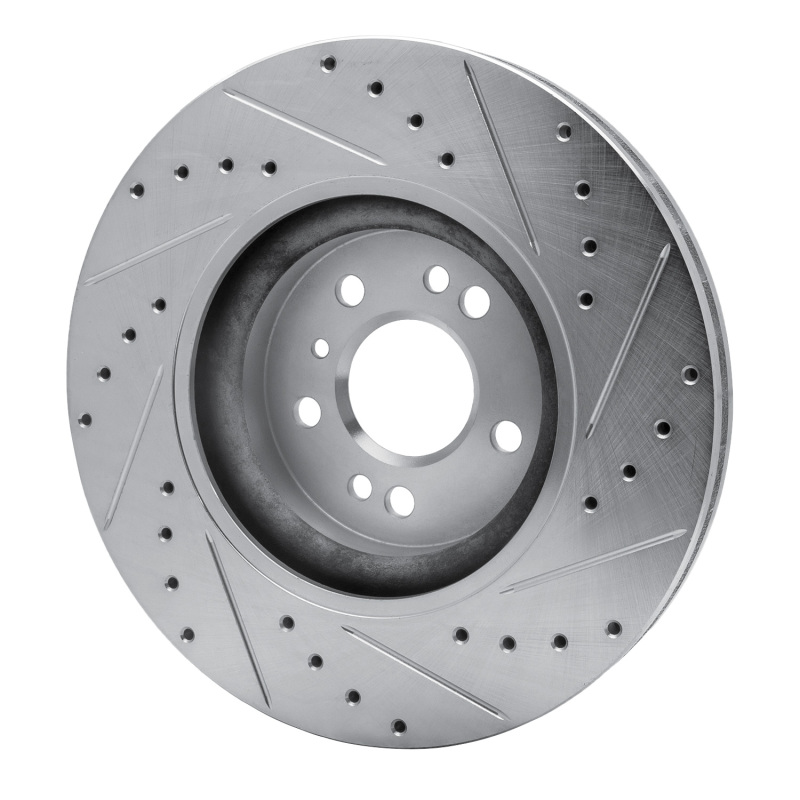 Picture of RNC Brake Rotor - Drill & Slot - R1 06-12 Mercedes-Benz ML350 Front Left Drilled & Slotted Silver Brake Rotor rnc631-63128L