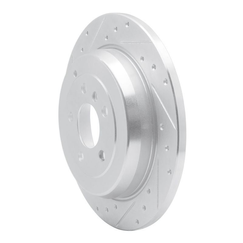 Picture of RNC Brake Rotor - Drill & Slot - R1 06-12 Mercedes-Benz R500 Rear Left Drilled & Slotted Silver Brake Rotor rnc631-63129L