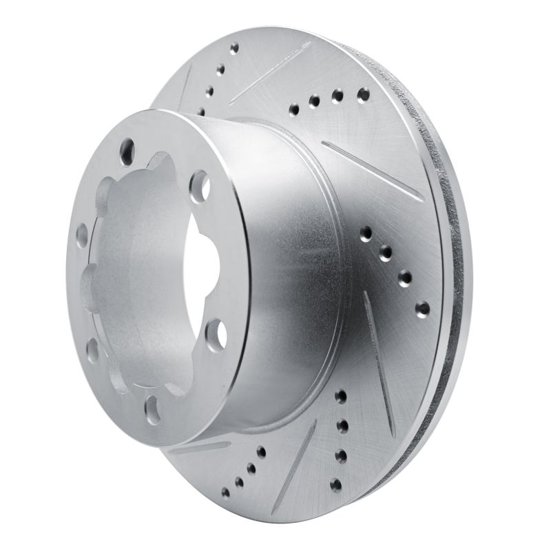 Picture of RNC Brake Rotor - Drill & Slot - R1 06-25 American Coach Patriot Rear Left Drilled & Slotted Silver Brake Rotor rnc631-63134L