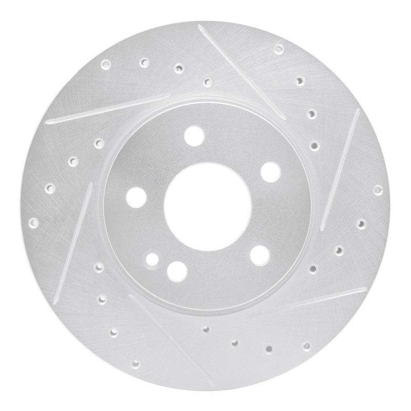 Picture of RNC Brake Rotor - Drill & Slot - R1 16-23 Mercedes-Benz Metris Front Right Drilled & Slotted Silver Brake Rotor rnc631-63158R