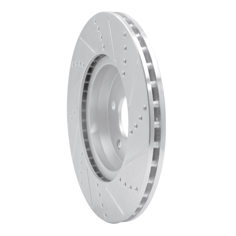 Picture of RNC Brake Rotor - Drill & Slot - R1 16-23 Mercedes-Benz GLC350e Rear Left Drilled & Slotted Silver Brake Rotor rnc631-63162L
