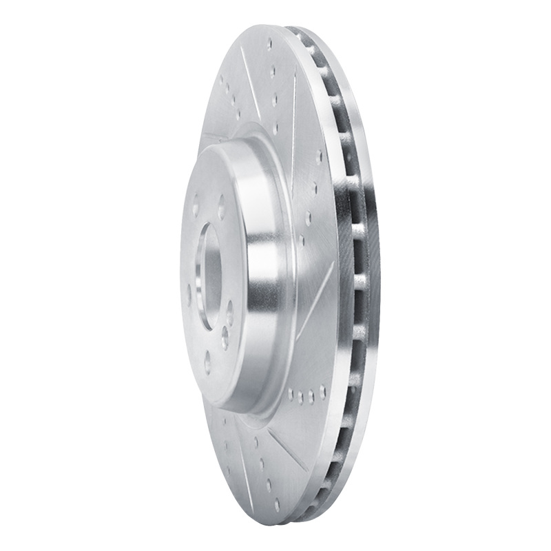 Picture of RNC Brake Rotor - Drill & Slot - R1 16-23 Mercedes-Benz GLC43 AMG Rear Right Drilled & Slotted Silver Brake Rotor rnc631-63162R